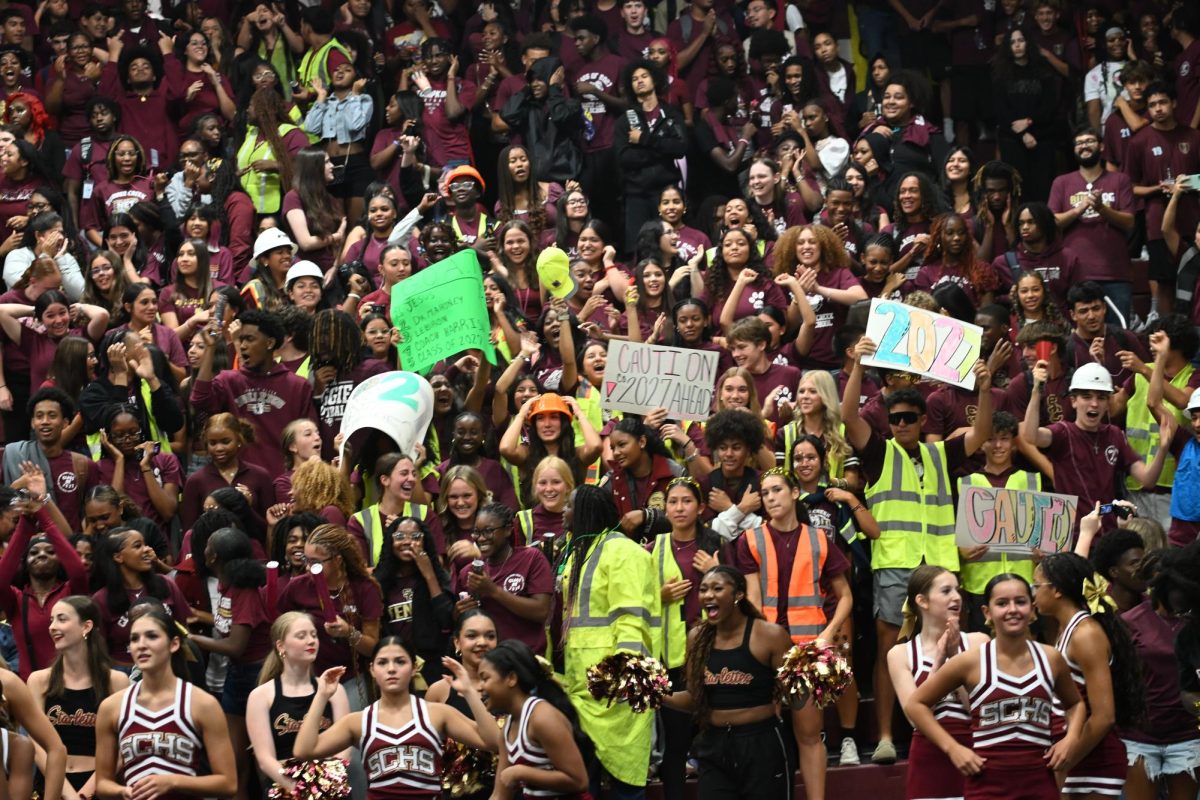 Students share different experiences at Maroon Out Pep Rally